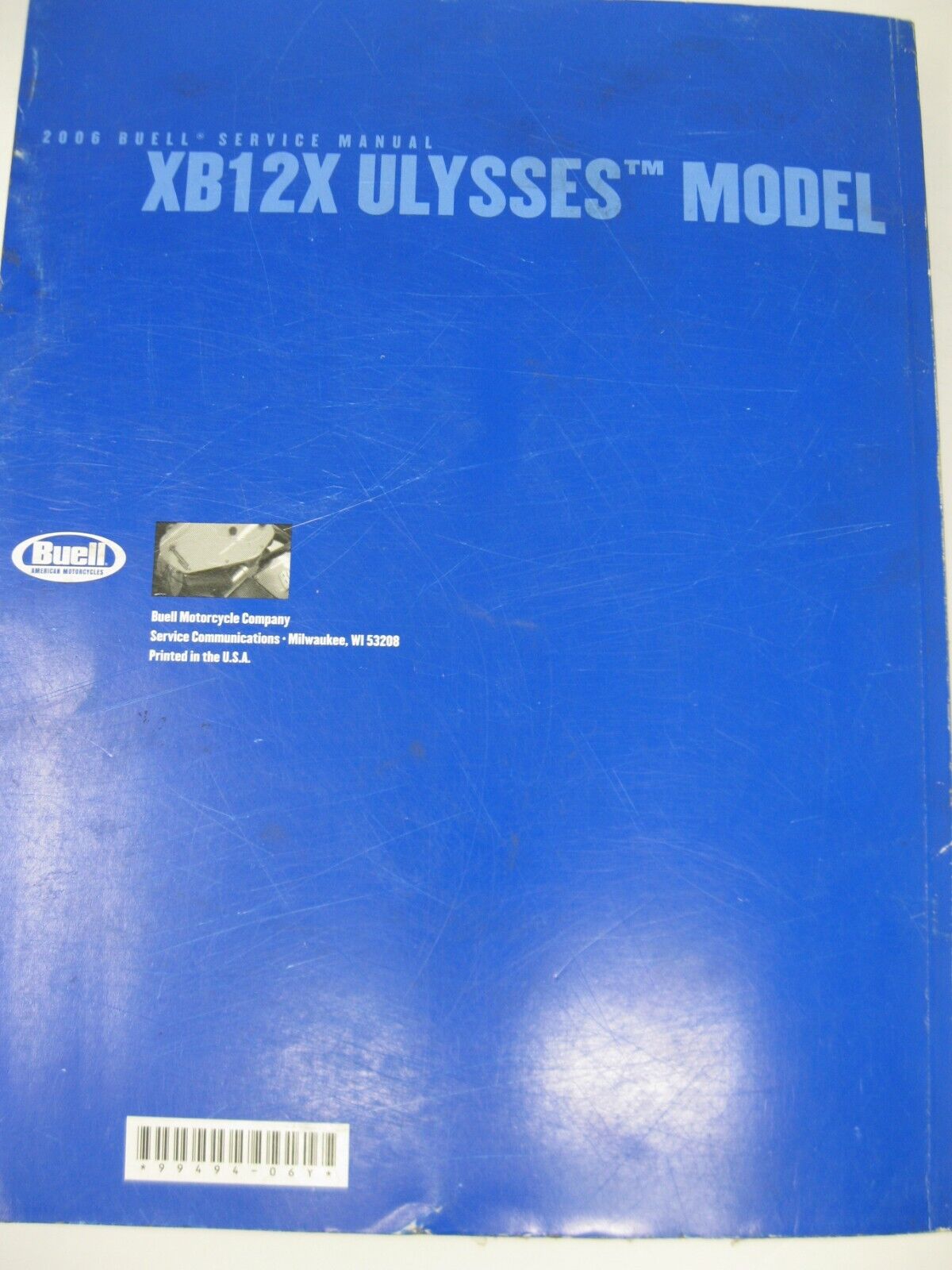 Buell Service Manual 2006 XB12X Ulysses Model 99494-06Y