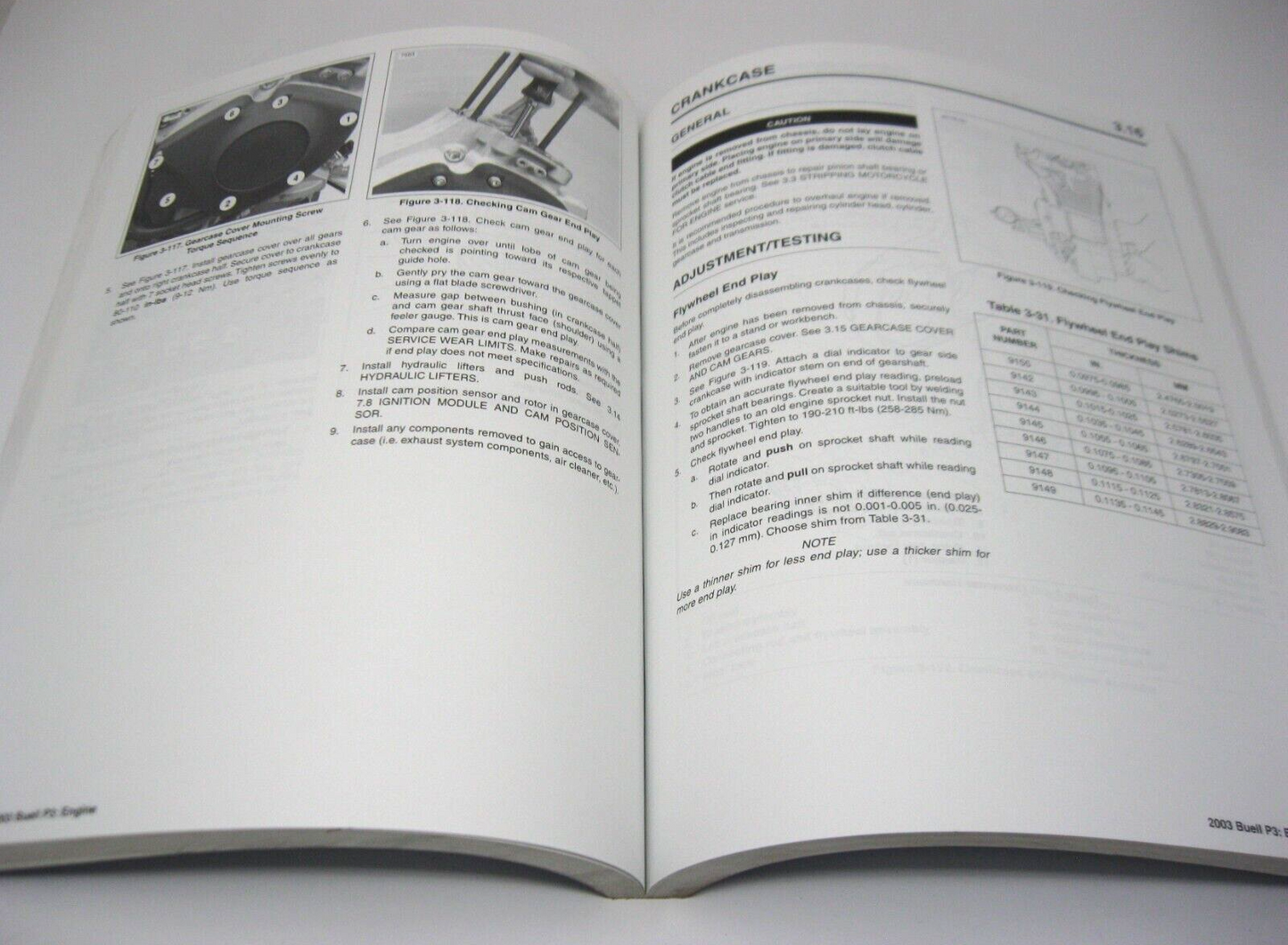 Buell Service Manual 2003 P3 Blast Model 99492-03Y