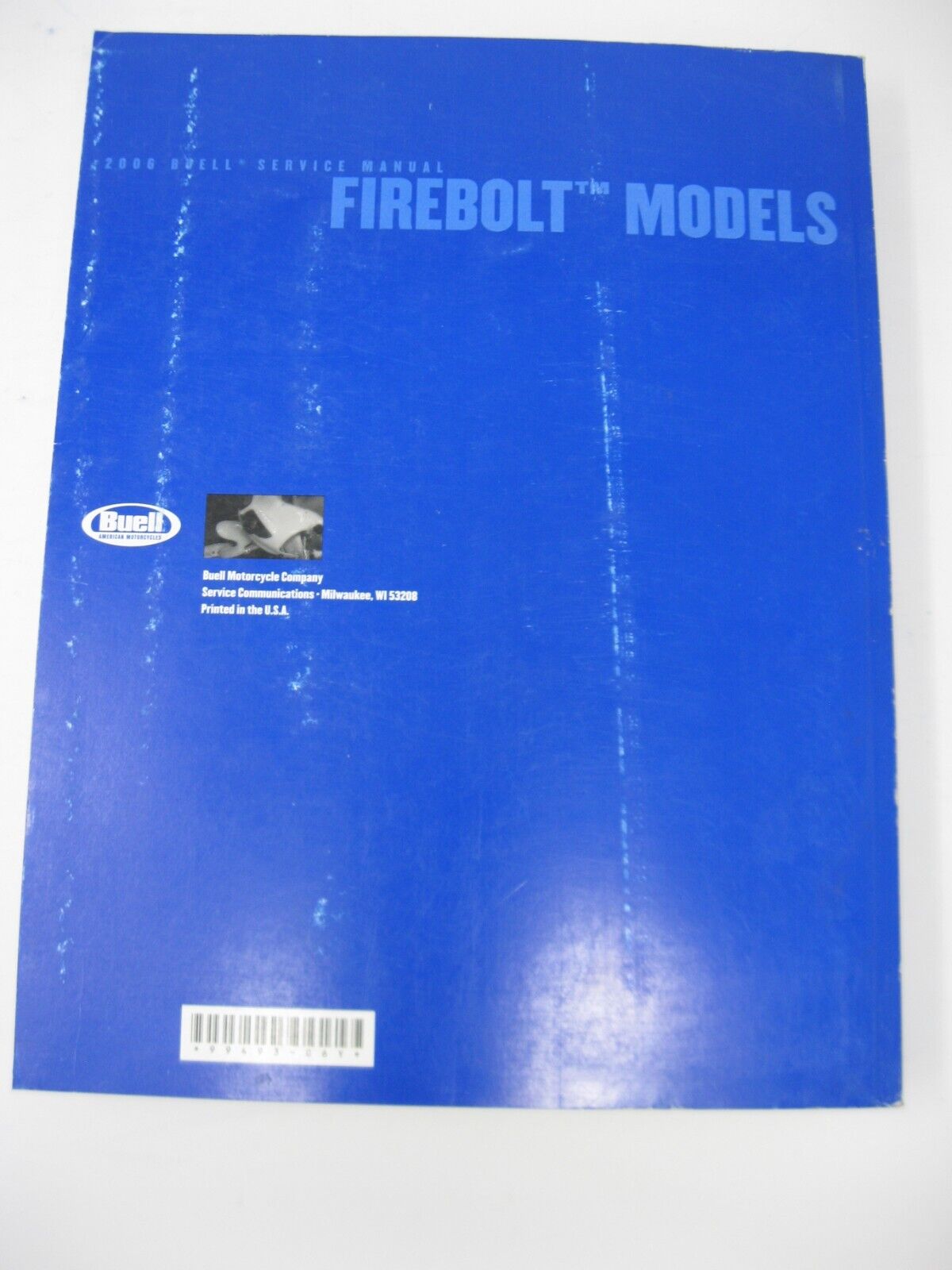 Buell Service Manual 2006 Firebolt Models 99493-06Y