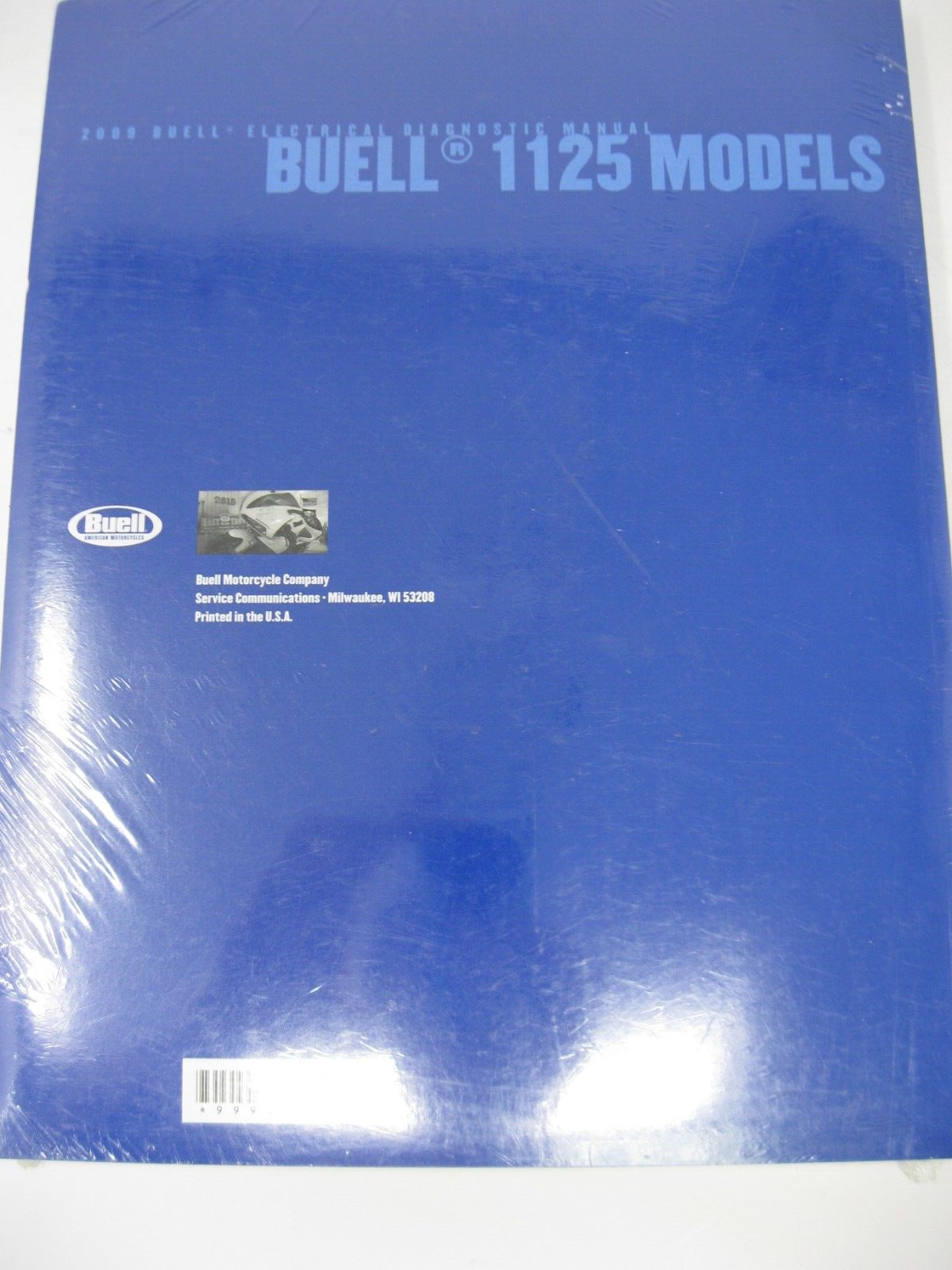 Buell Electrical Diagnostic Manual 2009  1125 Model 99949-09Y