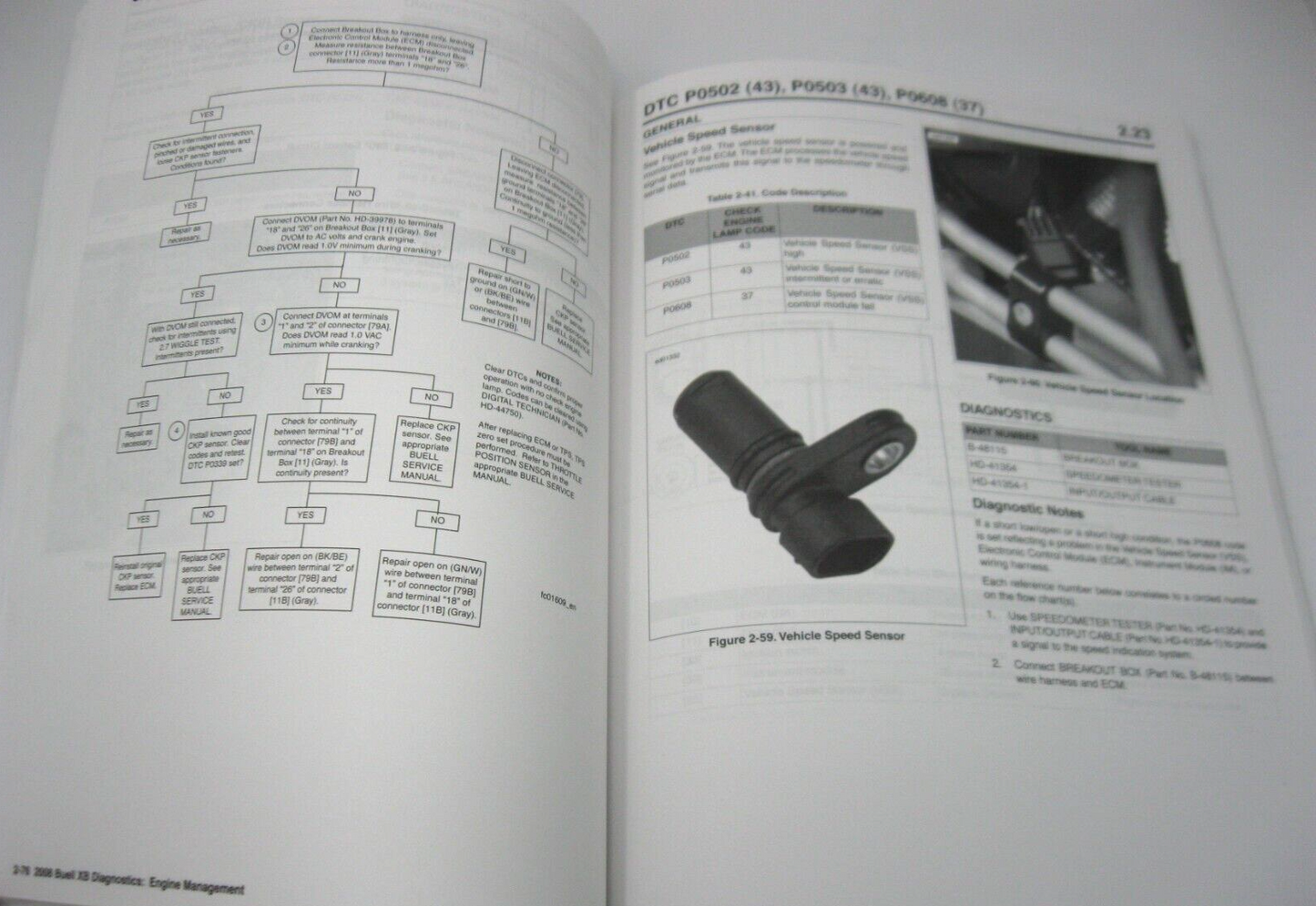 Buell Electrical Diagnostic Manual 2008 XB Model 99493-08Y