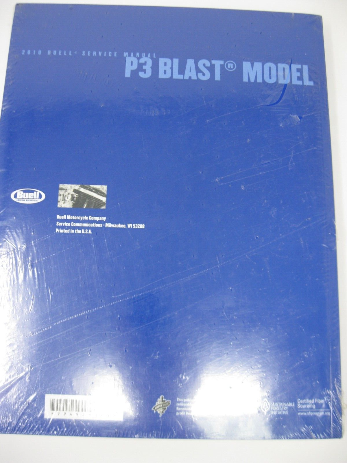 Buell Service Manual 2010 P3 Blast Model 99492-10Y