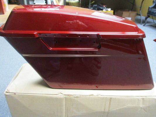 Harley Davidson OEM LH Touring Saddlebag & Lid Red 90753-93 1993-2013