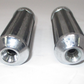 Rubber and Chrome Hand Grip Pair Unknown Fitment