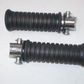 Rubber and Chrome Hand Grip Pair Unknown Fitment