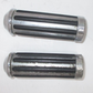 Rubber and Chrome Hand Grip Pair Unknown Fitment