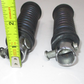 Rubber and Chrome Hand Grip Pair Unknown Fitment