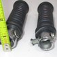 Rubber and Chrome Hand Grip Pair Unknown Fitment