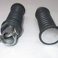 Rubber and Chrome Hand Grip Pair Unknown Fitment