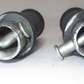 Rubber and Chrome Hand Grip Pair Unknown Fitment