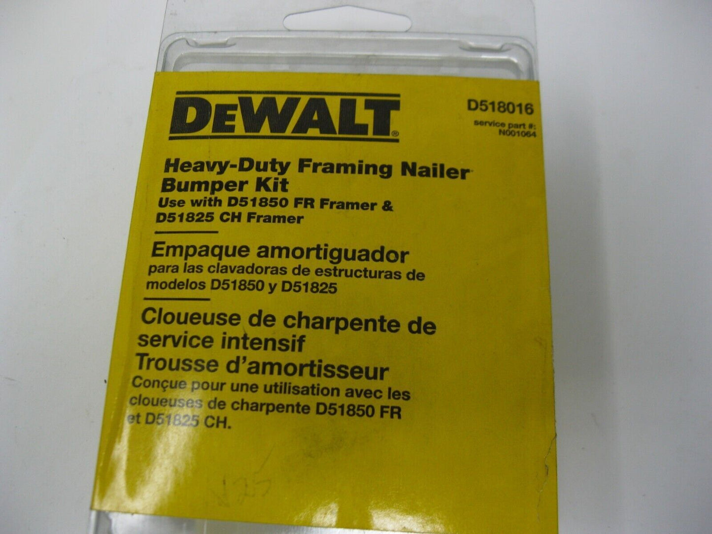 Dewalt Heavy Duty Framing Nailer Bumper Kit N001064