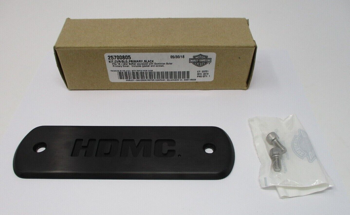 Harley Davidson OEM Dominion Primary Cover, Black 25700805