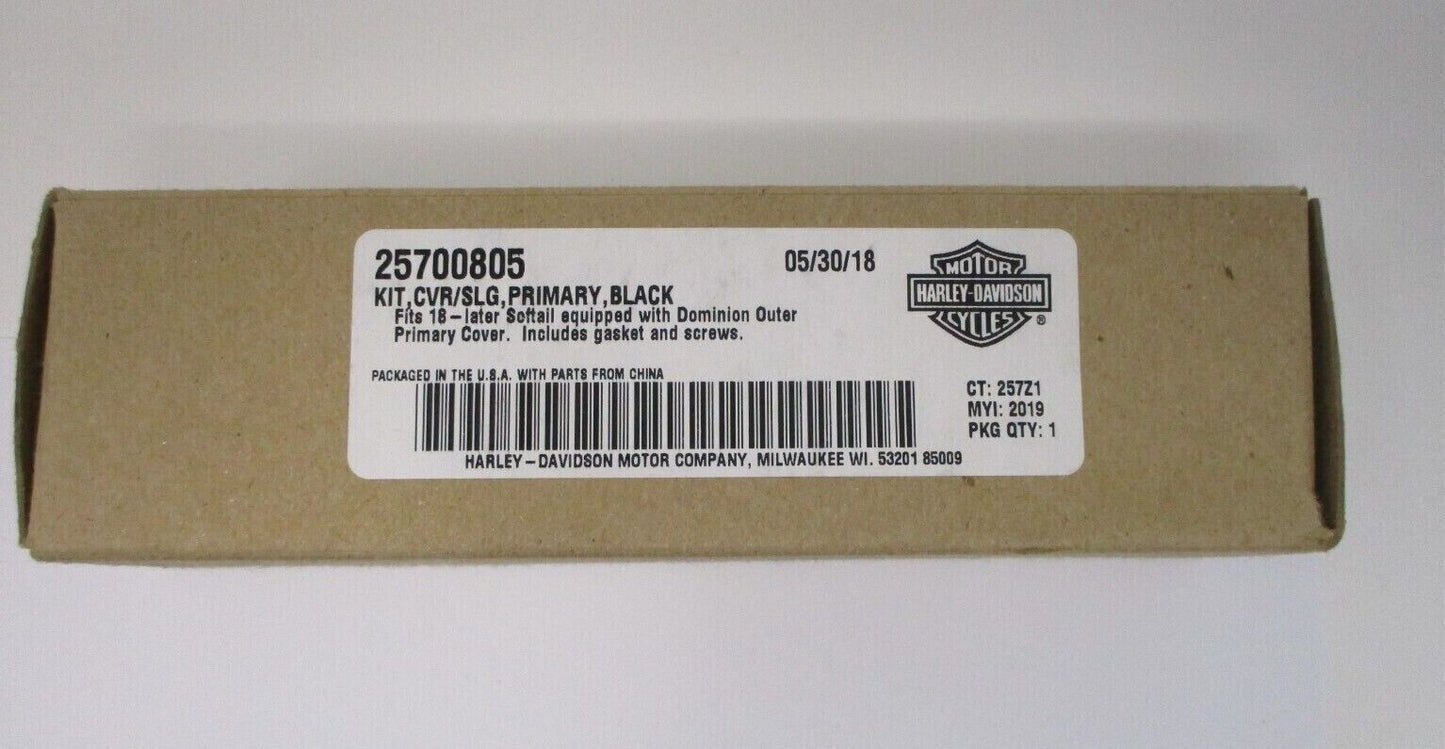 Harley Davidson OEM Dominion Primary Cover, Black 25700805