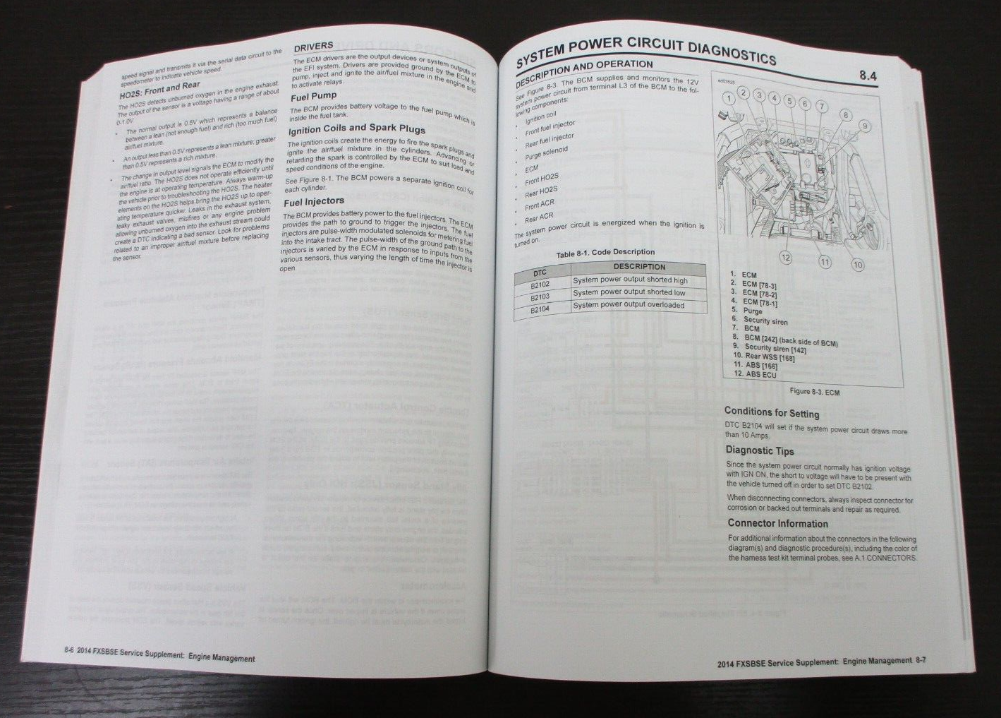 Harley-Davidson 2014 FXSBSE Model Service Manual Supplement 99494-14