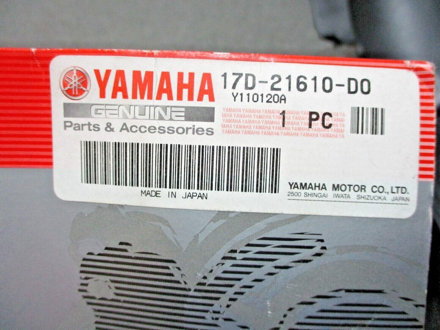 Yamaha OEM 2011 YZ250F Black Rear Fender 17D-21610-D0-00