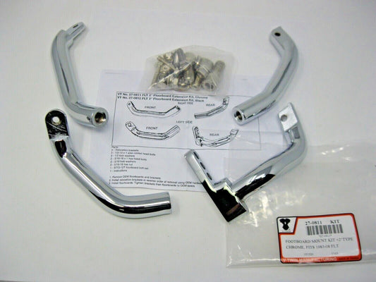 V-Twin 1983-08 FLT Chrome Footboard Mount Kit 27-0811