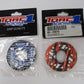 TORC1 Racing Donut Grip Set TWO PACK Blue/White and Orange/White