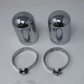 V-Twin Chrome Dome Style Shock Cover Set 54-0154