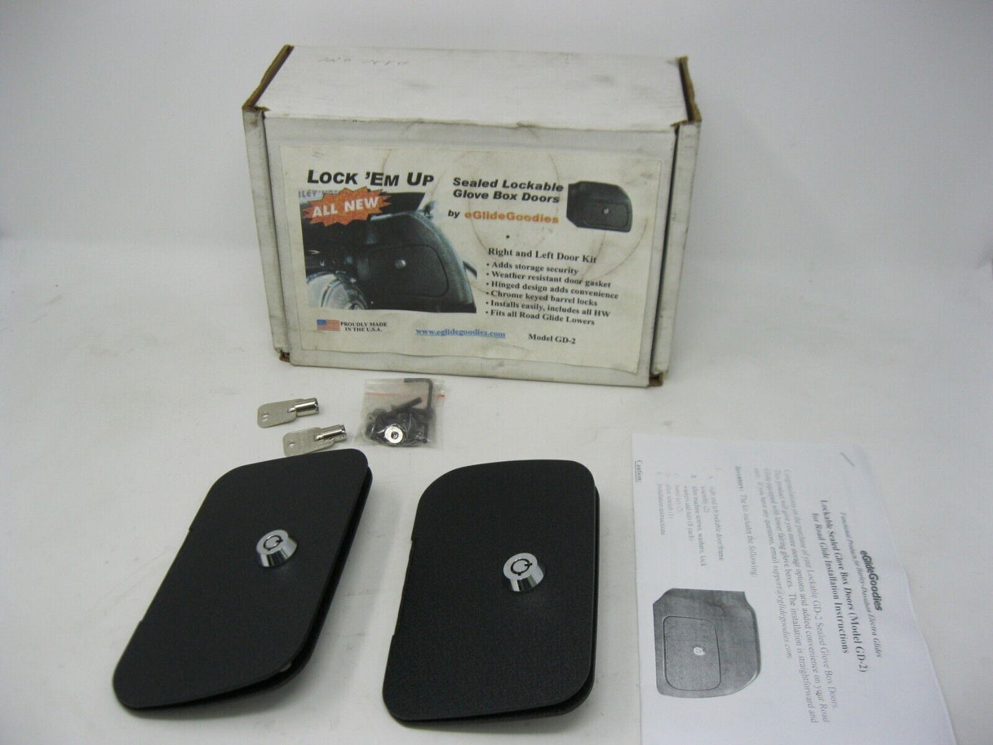 eGlideGoodies OEM Sealed Lockable Glove Box Doors GD-2