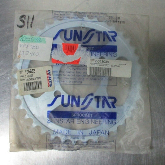 Sunstar - 2-313038 - Steel Rear Sprocket, 38T