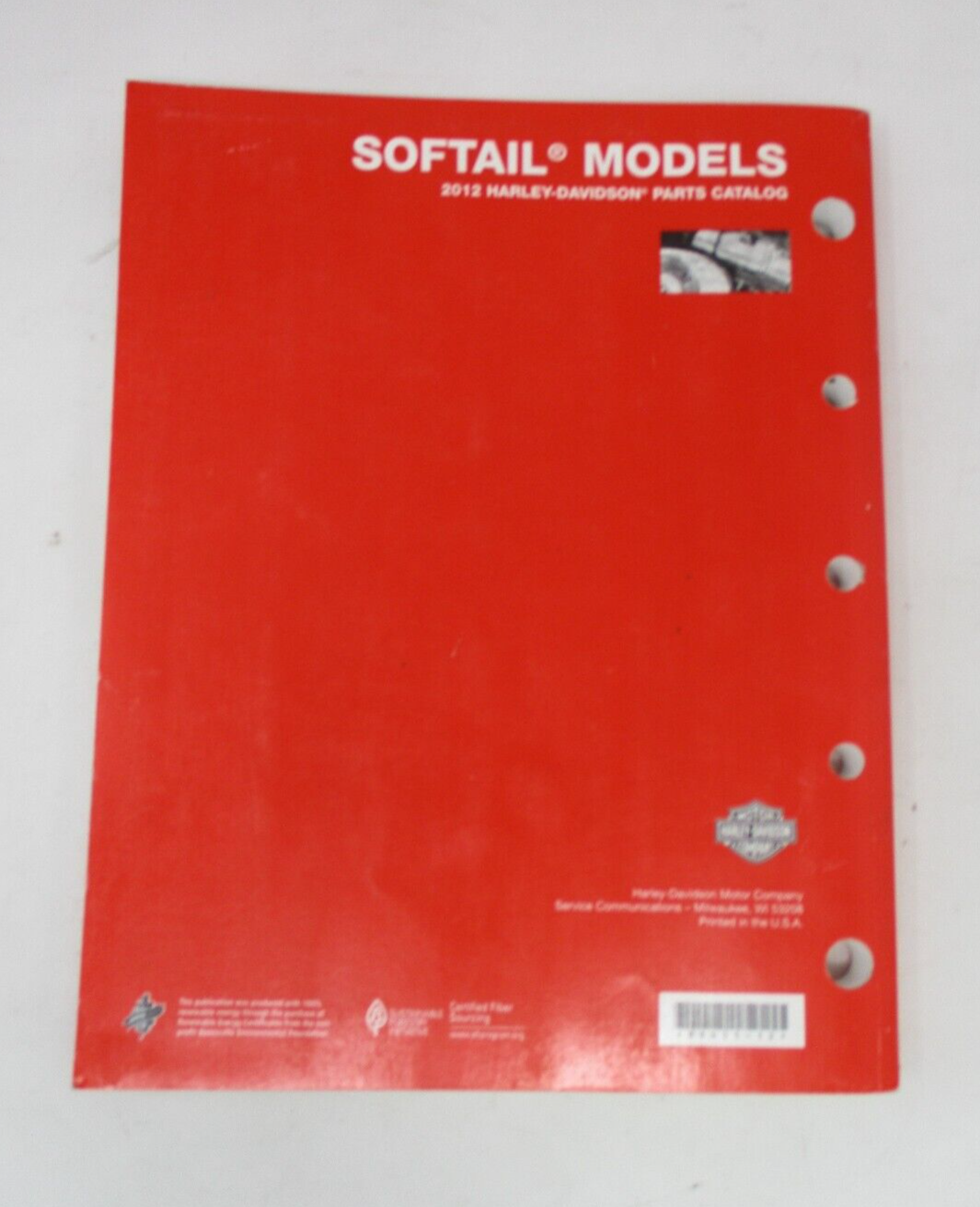 Softail Models 2012 Harley-Davidson Parts Catalog 99455-12