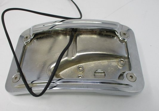 Unbranded Chrome Side Mount License Plate with Light