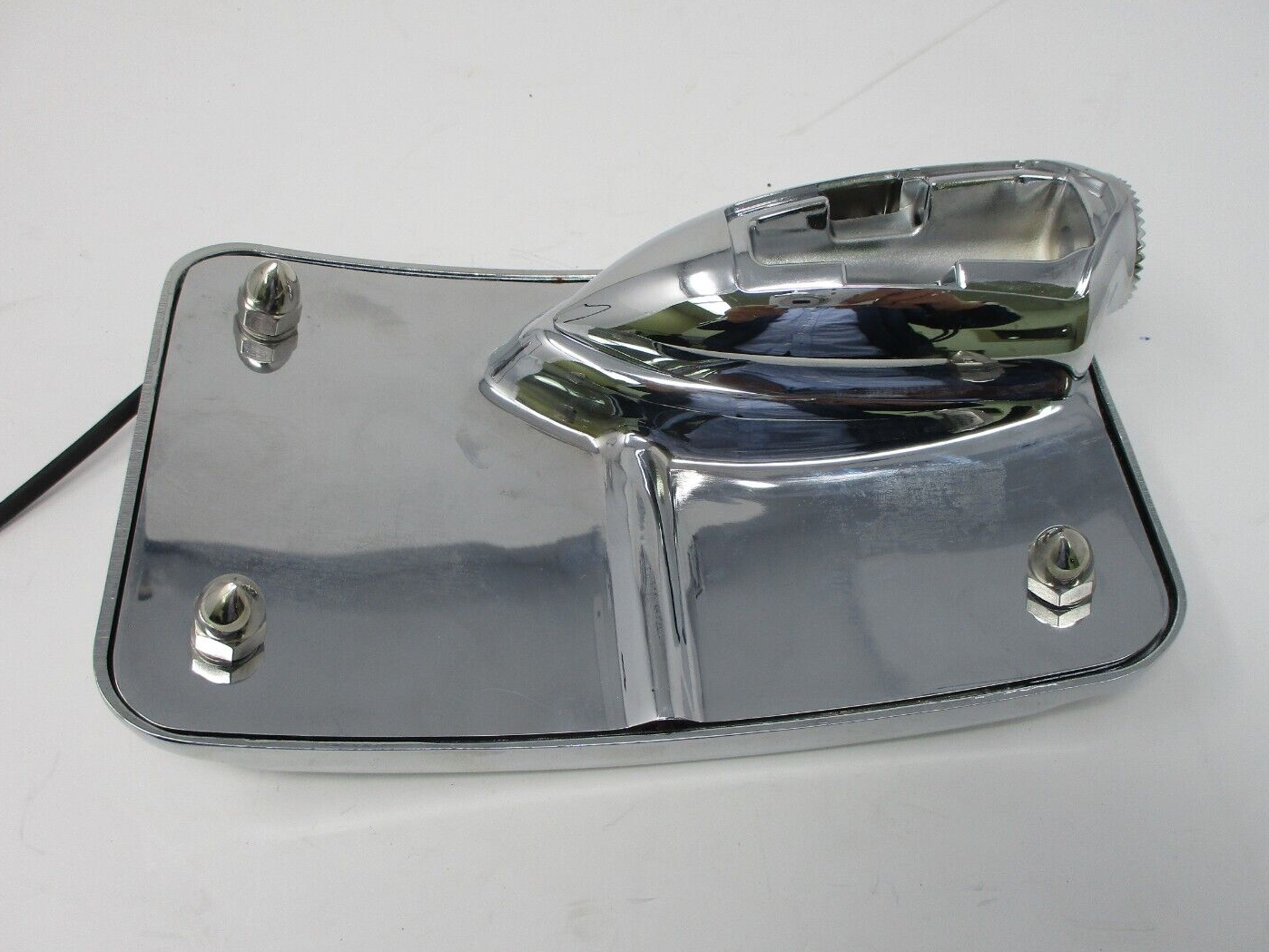 Unbranded Chrome Side Mount License Plate with Light