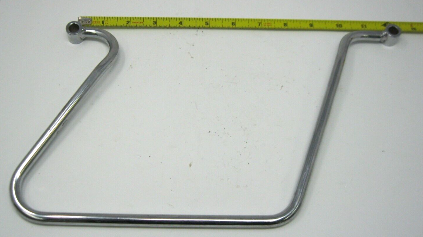 Unbranded Chrome Right Side Throw Over Saddlebag Guard (12" Between Holes)