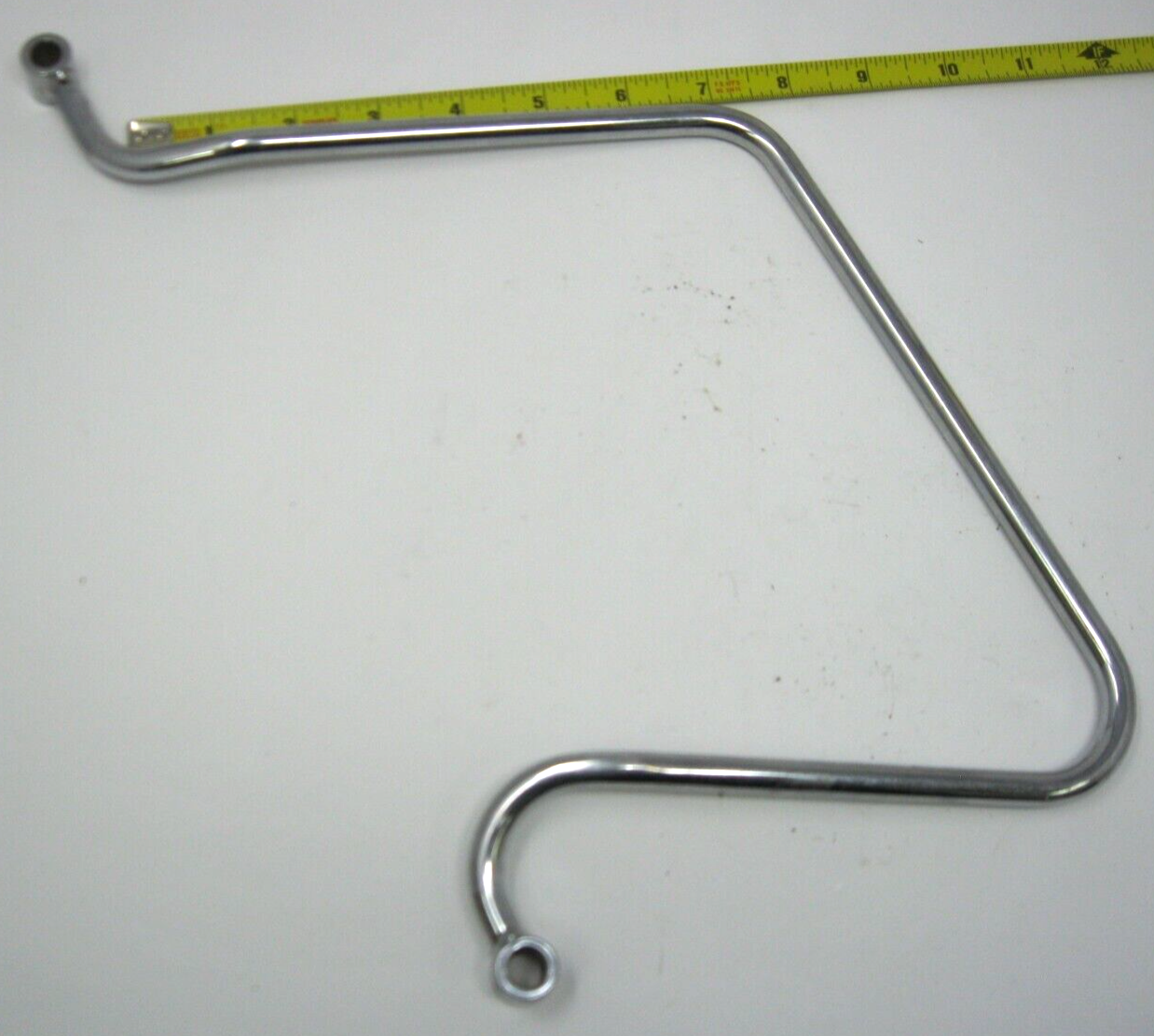 Unbranded Chrome Right Side Throw Over Saddlebag Guard (12" Between Holes)