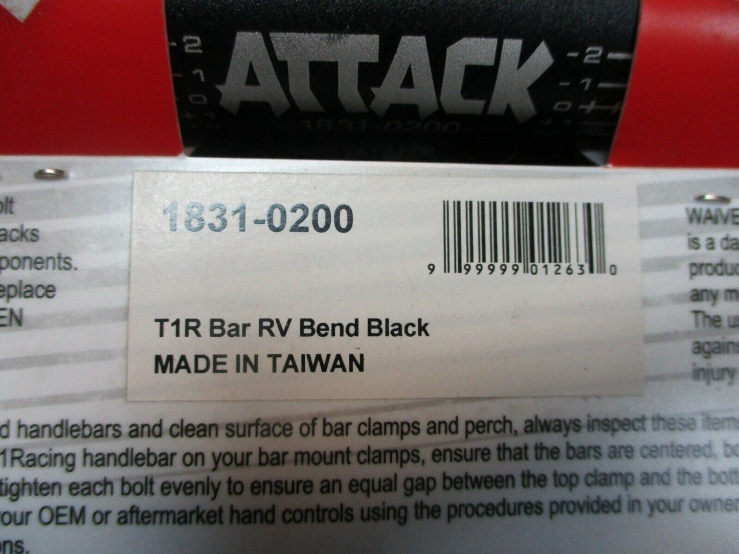 Torc 1 Racing Attack Oversize Tapered Handlebar 1831-0200