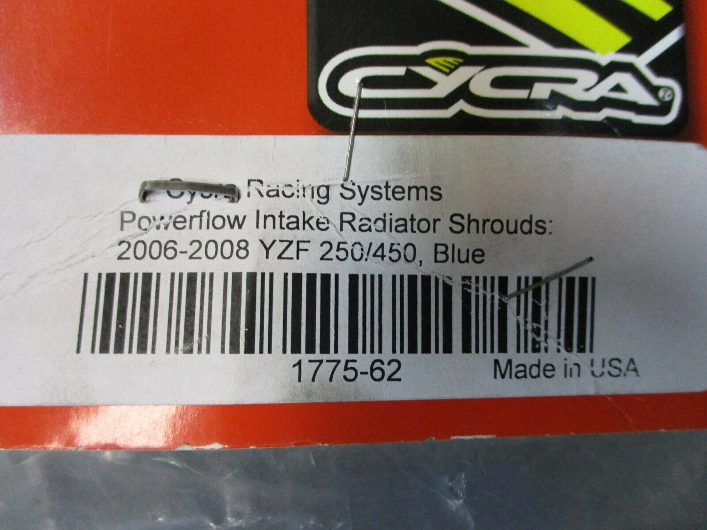 Yamaha YZ250/450F 2006-2008 Blue Radiator Shrouds By Cycra 1775-62