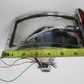 Unbranded Chrome Side Axle Mount License Plate Vertical Curved