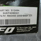 UFO Plastic RMZ 450 Front Number Plate Black 2008, 11-12 512494