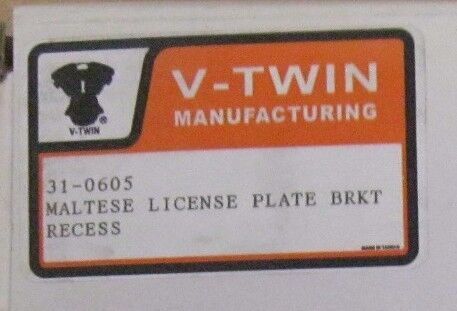 V-TWIN  LICENSE PLATE BRACKET RECESSED -  VT 31-0605