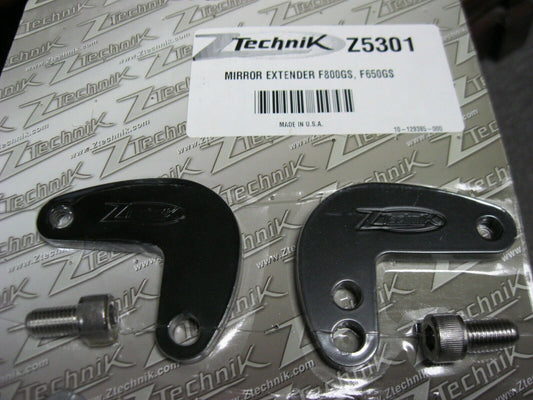 ZTechnik BMW F800GS F650GS Mirror Extender Bracket kit - Z53301