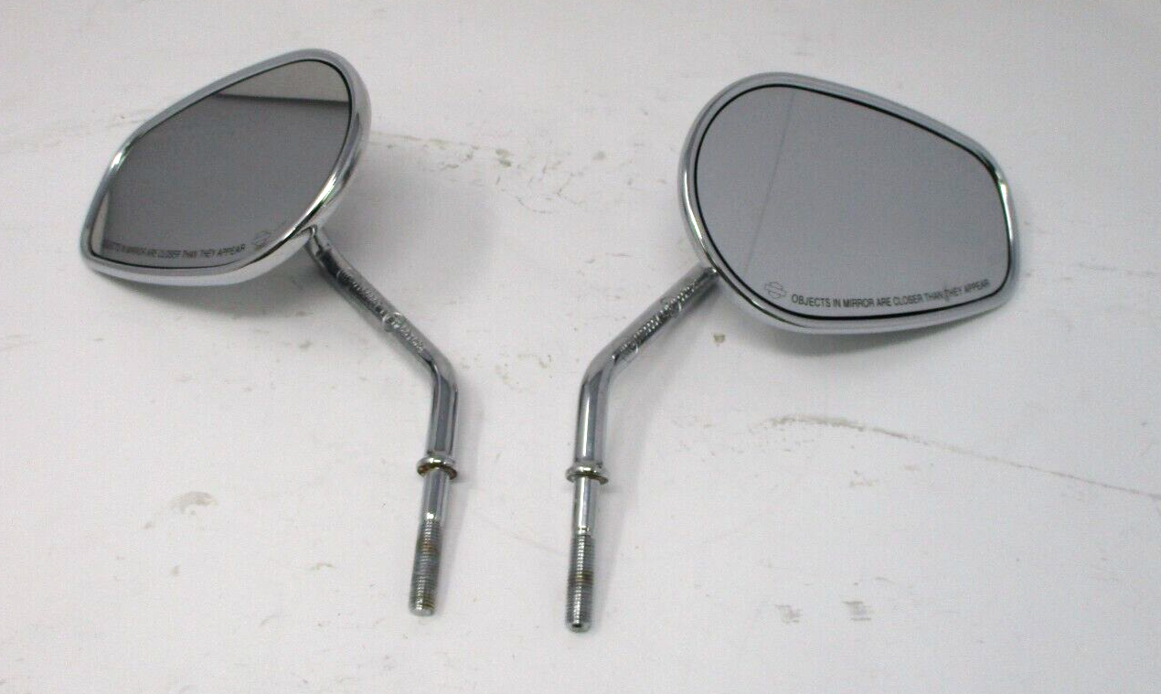 Harley-Davidson Motorcycle Chrome Set Side Rear View Mirror 91840-03B 91845-03B