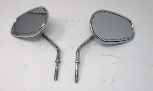 Harley-Davidson Motorcycle Chrome Set Side Rear View Mirror 91840-03B 91845-03B