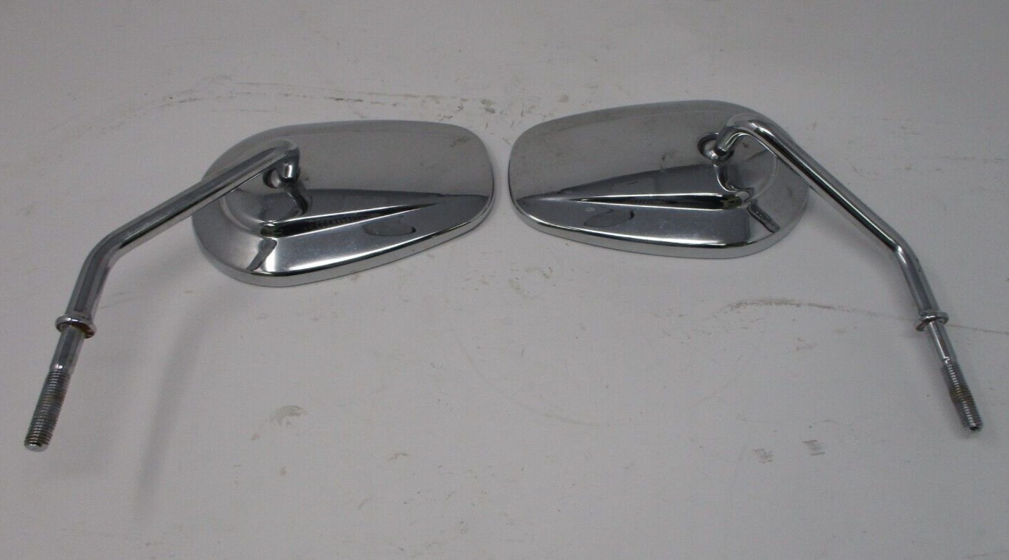 Harley-Davidson Motorcycle Chrome Set Side Rear View Mirror 91840-03B 91845-03B