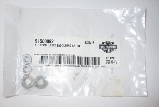 Harley-Davidson Saddlebag Latch 91500092