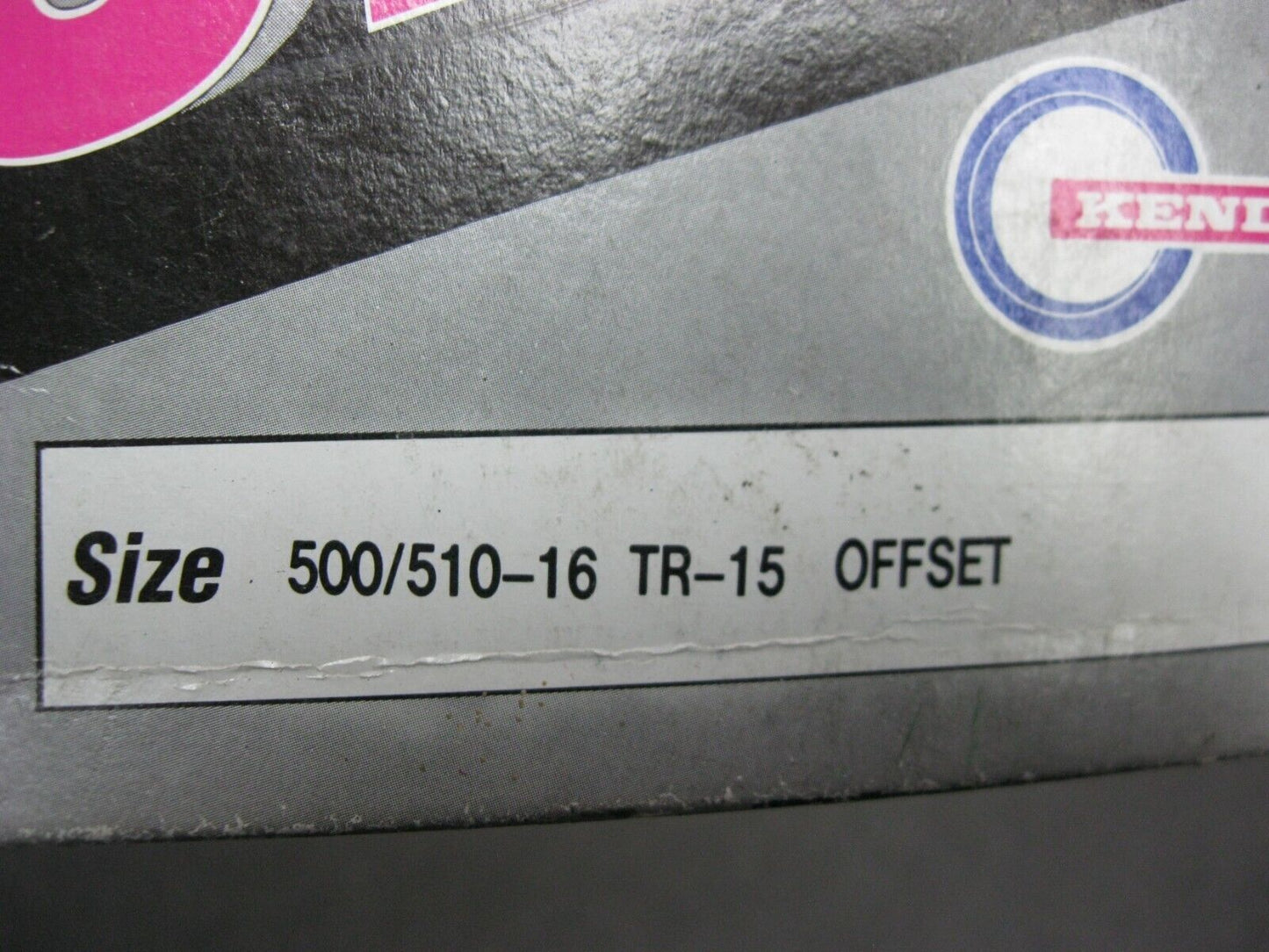 KENDA Inner Tube 500/510-16 TR-15 Off Set Wheel Valve