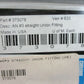 Drag Specialties (2)Chrome Brake Line Fitting AN#3 Straight Union Fitting 373078