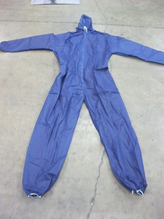 2 BLUE ENVIRONMENTAL SMS PERSONAL PROTECTION / PAINT SUIT WITH HOOD SIZE 3 XL