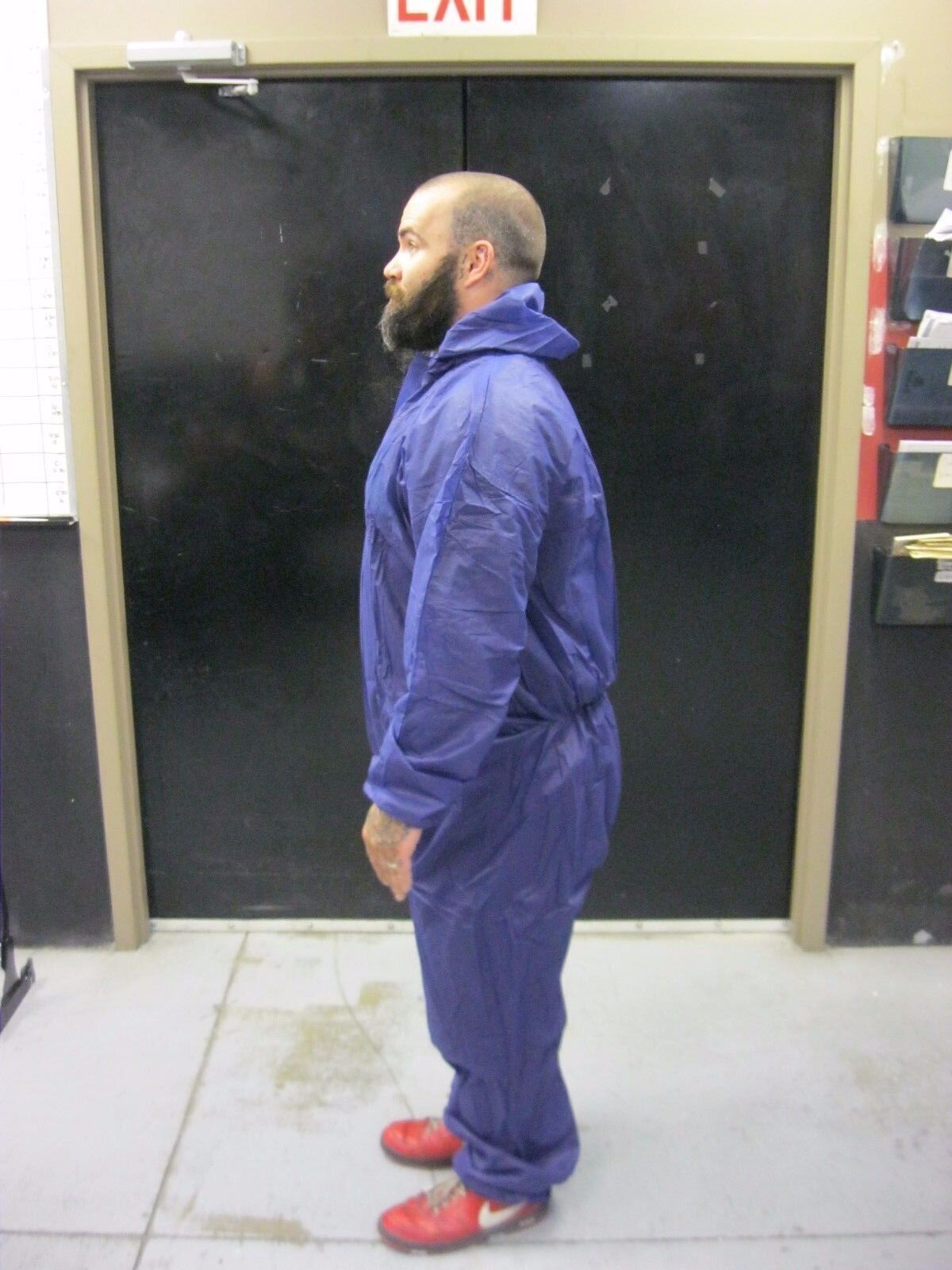 2 BLUE ENVIRONMENTAL SMS PERSONAL PROTECTION / PAINT SUIT WITH HOOD SIZE 3 XL