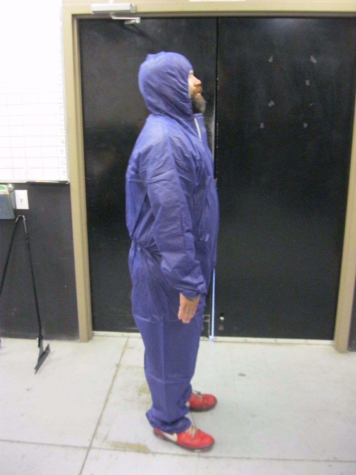 2 BLUE ENVIRONMENTAL SMS PERSONAL PROTECTION / PAINT SUIT WITH HOOD SIZE 3 XL