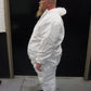 2 Pack  WHITE ENVIRONMENTAL PERSONAL PROTECTION / PAINT SUIT WITH HOOD SIZE 4 XL