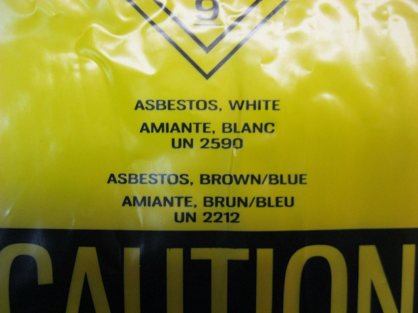 NEW 3MM YELLOW ASBESTOS DISPOSAL BAGS (PACK OF 30) 33" x 39-1/2" (84 X 101 cm)