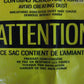 NEW 3MM YELLOW ASBESTOS DISPOSAL BAGS (PACK OF 10) 26" x 39-1/2" (66 X 101 cm)