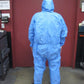 1 BLUE SMS PAINT SUIT COVERALLS WITH HOOD SIZE LARGE
