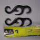 BROWN/BLACK BUFFLO HORN GAUGE EXPANDER TRIBAL HOOK EARRINGS
