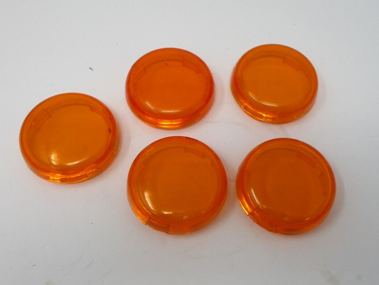 Harley-Davidson OEM Bullet Amber Turn Signal Lens Pack of Five  68973-00